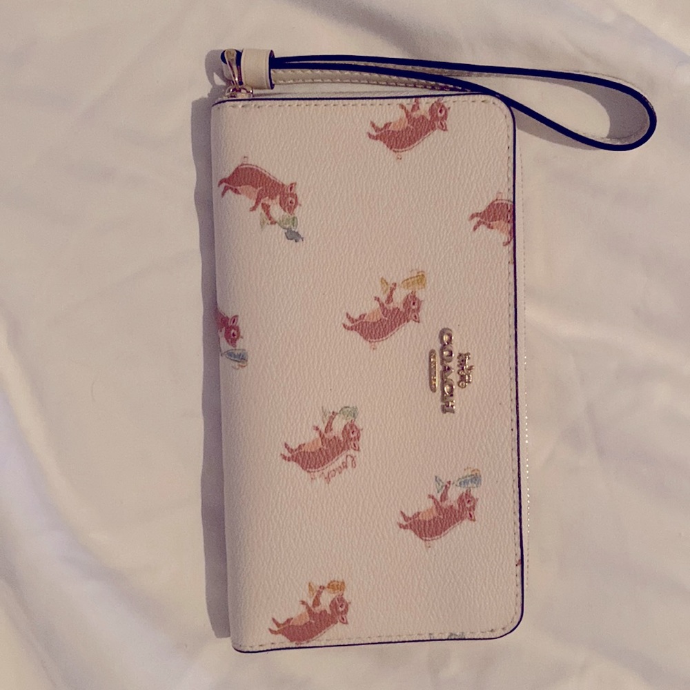 Coach party pick wristlet/wallet